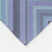 Blue-Grey Zigzag Stripes Fleecedecke (Ecke)