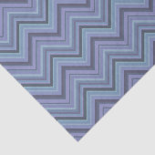 Blue-Grey Zigzag Stripes Seidenpapier (Ausschnitt)