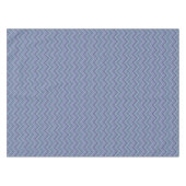 Blue-Grey Zigzag Stripes Tischdecke (Vorderseite (Horizontal))
