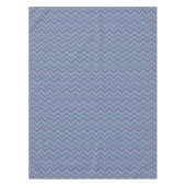 Blue-Grey Zigzag Stripes Tischdecke (Vorderseite)