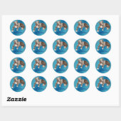 Blue Greyhound Puppy Animal Sticker (Blatt)