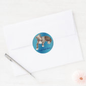 Blue Greyhound Puppy Animal Sticker (Umschlag)