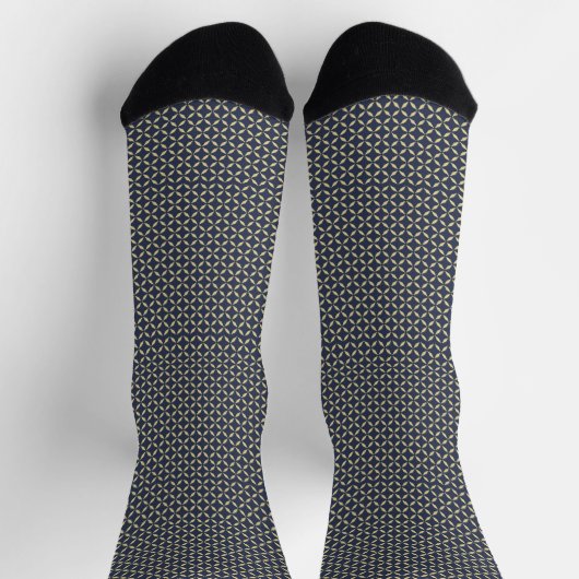 Blue Grid Socks for Bold Everyday Style Socken (Oben)