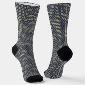 Blue Grid Socks for Bold Everyday Style Socken (Gewinkelt)