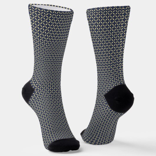 Blue Grid Socks for Bold Everyday Style Socken (Gewinkelt)