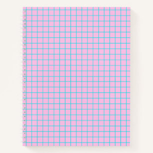 Blue Grid-Uni für Notebook Notizblock