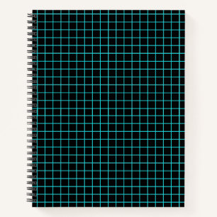 Blue Grid-Uni für Notebook Notizblock