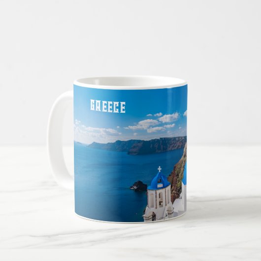 Blue Griechenland Kaffeetasse (Vorderseite Links)