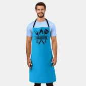 Blue Grillmaster BBQ Apron Schürze (Getragen)