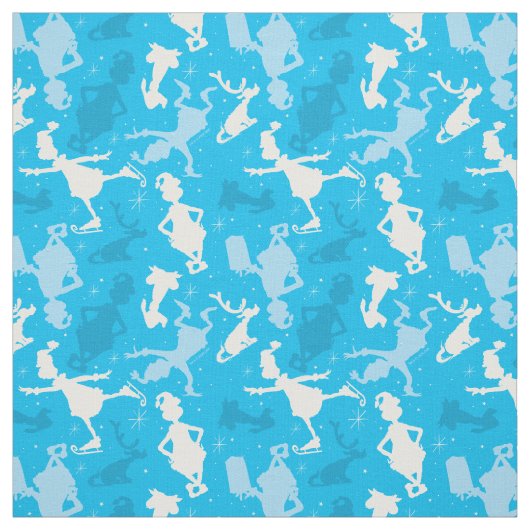 Blue Grinch Ice Skaten Pattern Stoff (Muster)