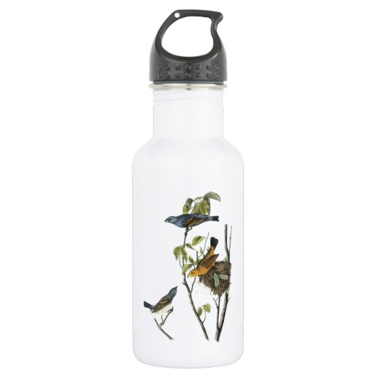Blue Grosbeak von Audubon Trinkflasche (Vorderseite)