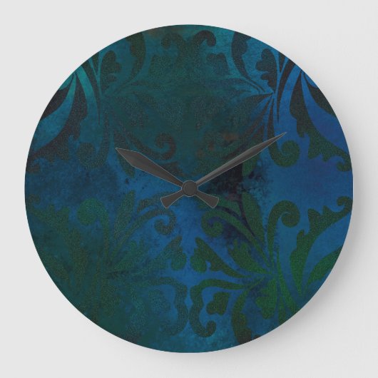 blue große wanduhr (Vorderseite)