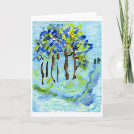 Blue Grove Note Card Karte