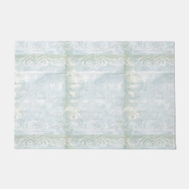 Blue Grunge Art Fußmatte