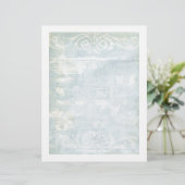 Blue Grunge Art Page (Stehend Vorderseite)