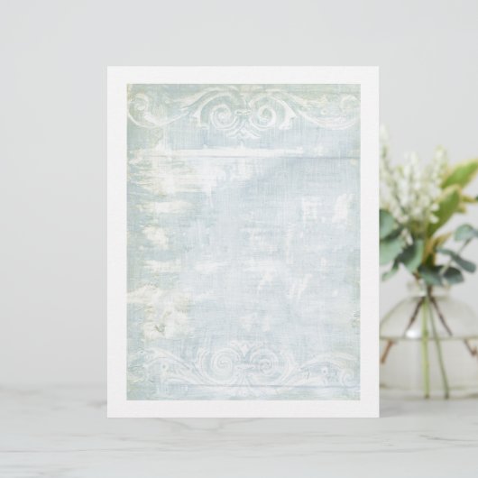 Blue Grunge Art Page (Stehend Vorderseite)