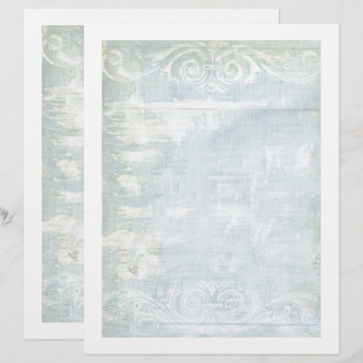 Blue Grunge Art Page (Vorne/Hinten)