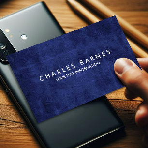 Blue Grunge Business Card Visitenkarte