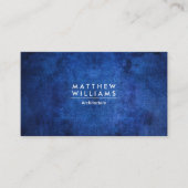 Blue Grunge Texture Visitenkarte (Vorderseite)