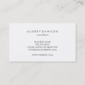 Blue Grunge Visitenkarte (Rückseite)