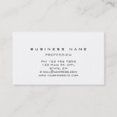 Blue Grungy Gold Marble Vip Business Card Visitenkarte (Rückseite)