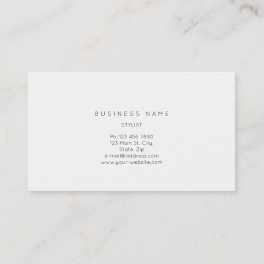Blue Grungy Gold Marble Vip Business Card Visitenkarte (Rückseite)