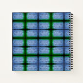 Blue & Grüntöne Abstrakt Notizblock (Rückseite)