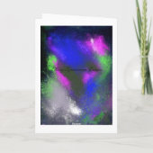 Blue Grußkarte für Cluster Karte (Rückseite)