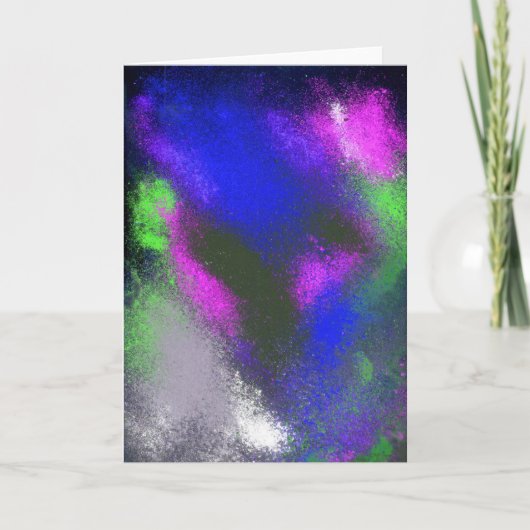 Blue Grußkarte für Cluster Karte (Vorderseite)