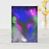 Blue Grußkarte für Cluster Karte (Gelbe Blume)