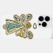Blue Guardian Angel Art Custom iPhone Case (Rückseite (Horizontal))
