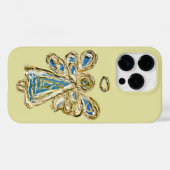 Blue Guardian Angel Art Custom iPhone Case (Rückseite (Horizontal))