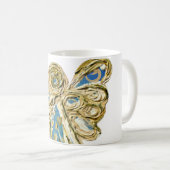 Blue Guardian Angel Custom Coffee Tasse Cups (VorderseiteRechts)
