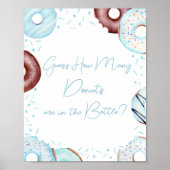 Blue Guess Wie viele Donuts sind in der Flasche Poster (Vorne)