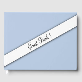 Blue Guest Book Gästebuch