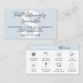 Blue Guide for Teeth Whitening Aftercare Tipps Visitenkarte (Vorne/Hinten)