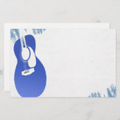 Blue Guitar Briefpapier (Vorne/Hinten)