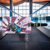 Blue Guitar Gepäckanhänger