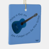 Blue Guitar Keramikornament (Rechts)