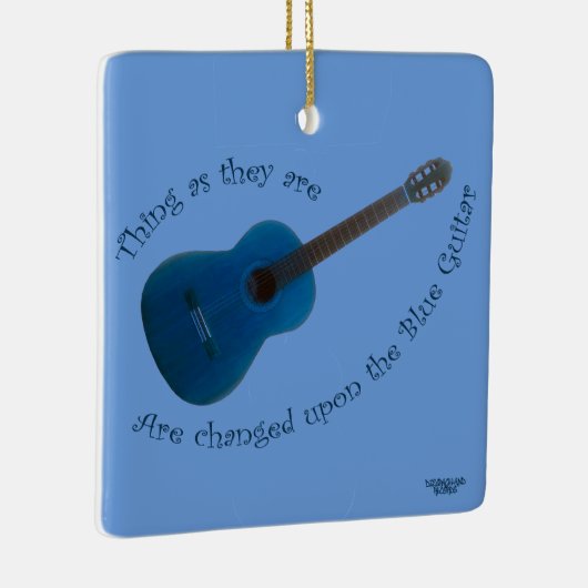 Blue Guitar Keramikornament (Rechts)
