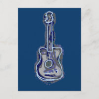 Blue Guitar Music Instrument