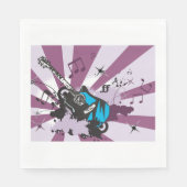 Blue Guitar Paper Napkins Serviette (Vorderseite)