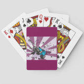 Blue Guitar Playing Cards Spielkarten (Rückseite)