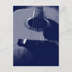 Blue Guitar Postkarte