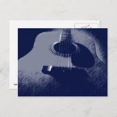 Blue Guitar Postkarte (Vorne/Hinten)