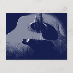 Blue Guitar Postkarte