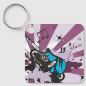 Blue Guitar Schlüsselanhänger (Vorderseite)