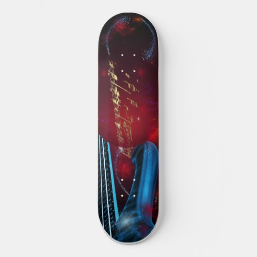 Blue Guitar Skateboard (Vorderseite)
