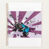 Blue Guitar Spiral Planner Planer (Vorderseite)
