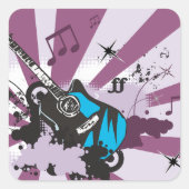Blue Guitar Stickers